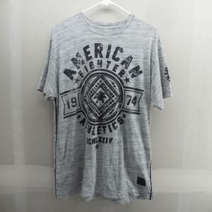 American Fighter Athletics T-Shirt Mens XL Gray Graphic Short Sleeve Tee Read